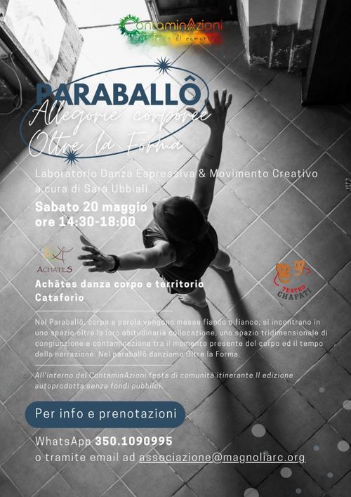 PARABALLô Allegorie corporee Oltre la Forma    Laboratorio Danza Espressiva & Movimento Creativo a cura di Sara Ubbiali