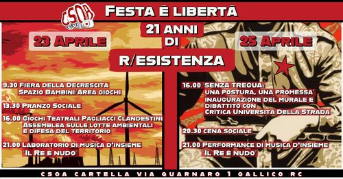 Festa è Libertà 21 Anni di R/Esistenza